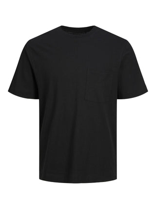Jack&Jones T-shirt a manica corta con taschino nero