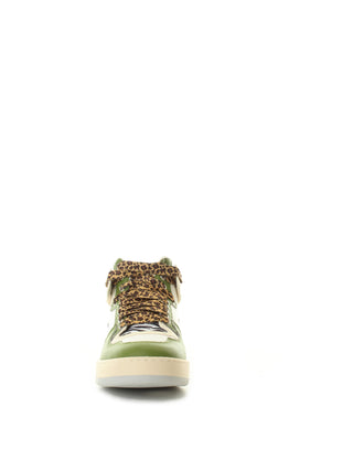 ANIYE BY Sneakers alte donna con lacci maculati colore Bianco/Verde
