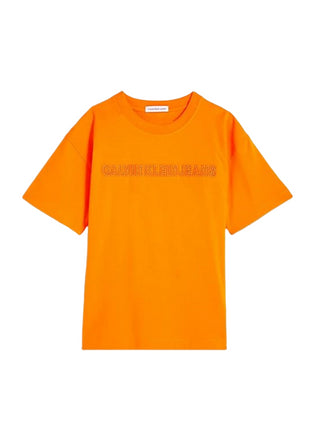 Calvin Klein Jeans Tshirt girocollo a manica corta Arancio