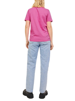 JJXX T-shirt basic a maniche corte rosa