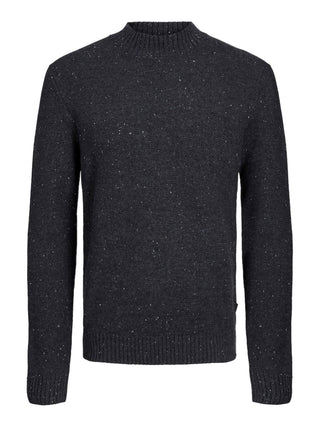 Jack&Jones Premium maglione con collo a lupetto grigio scuro melange