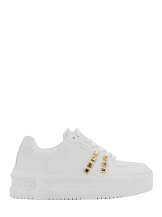 Guess sneakers Lemstud in ecopelle con borchie bianco