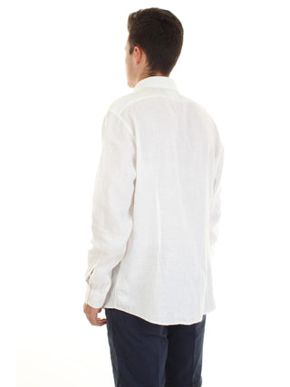 Calvin Klein camicia a maniche lunghe bianco