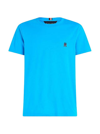 TOMMY HILFIGER T-shirt a manica corta con logo TH Azzurro