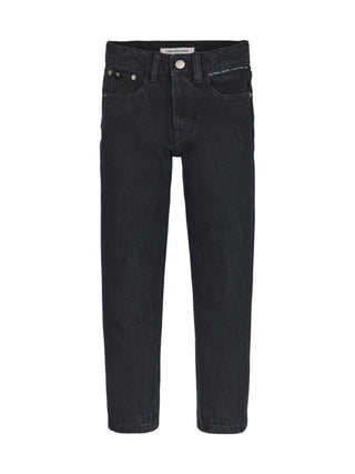 Calvin Klein Jeans jeans dad in denim rigido lavaggio nero