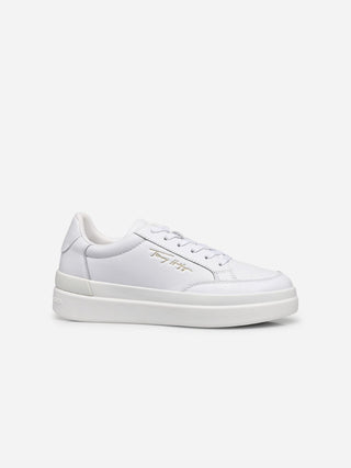 TOMMY HILFIGER Sneakers TH SIGNATURE LEATHER BIANCO
