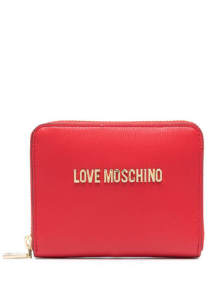 Moschino Love portafogli in ecopelle con logo rosso