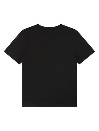 Boss T-shirt a maniche corte in jersey con logo nero bianco