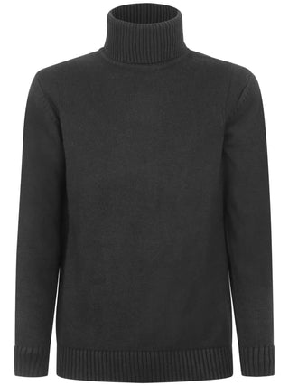 Liu Jo maglione dolcevita basic in misto lana nero
