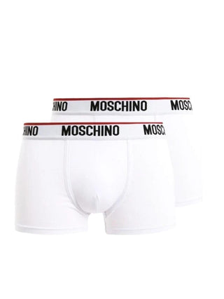 Moschino Underwear set 2 boxer con logo bianco