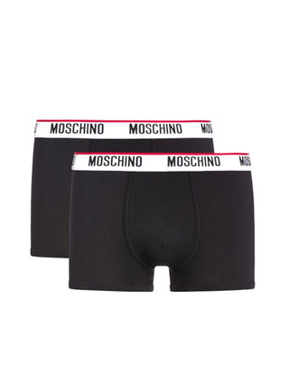 Moschino Underwear set 2 boxer con logo nero