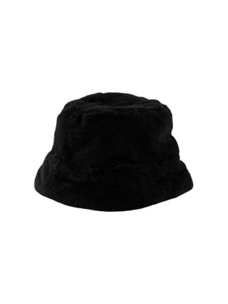 Pieces cappello in pelliccia ecologica nero