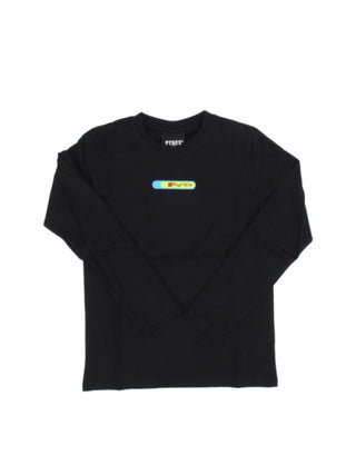 Pyrex T-shirt a maniche lunghe in jersey con logo nero