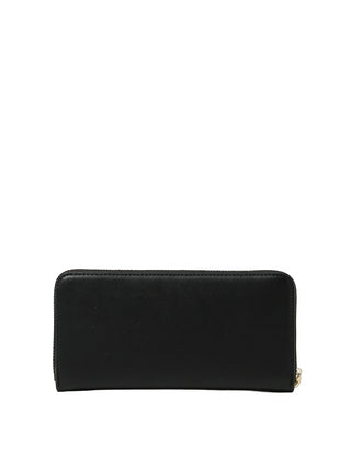 Versace Jeans Couture portafogli in ecopelle con logo V-emblem nero