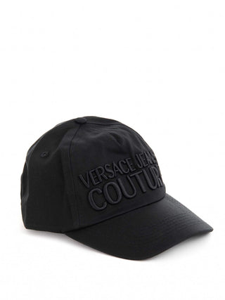 Versace Jeans Couture cappello con visiera e logo nero