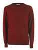 yes-zee-maglia-girocollo-in-fresco-lana-rosso