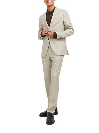 Jack&Jones Premium completo Solaris giacca e pantalone super slim fit ecrù