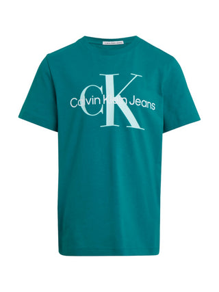 Calvin Klein Jeans T-shirt manica corta con logo verde