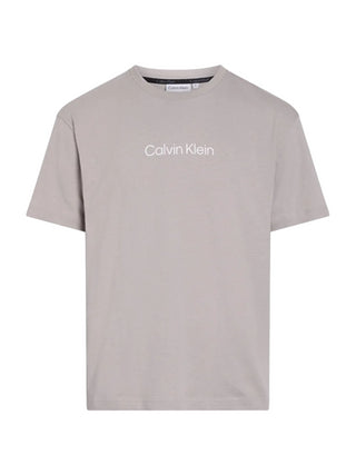 Calvin Klein T-shirt manica corta con logo tortora
