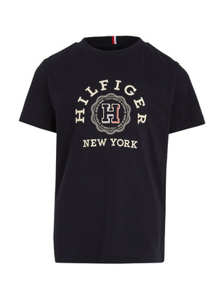 Tommy Hilfiger T-shirt manica corta Monotype con logo blu
