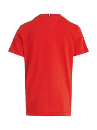 Tommy Hilfiger T-shirt manica corta Monotype con logo rosso
