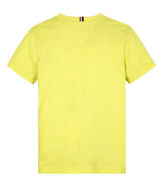 Tommy Hilfiger T-shirt manica corta con stampa logo giallo