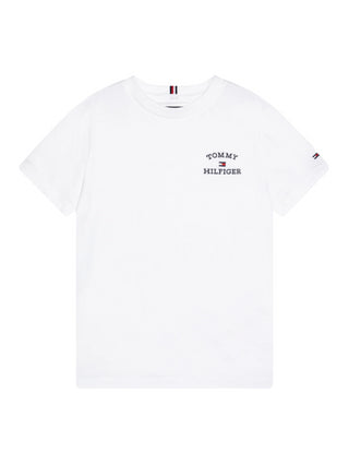 Tommy Hilfiger T-shirt maniche corte con logo bianco