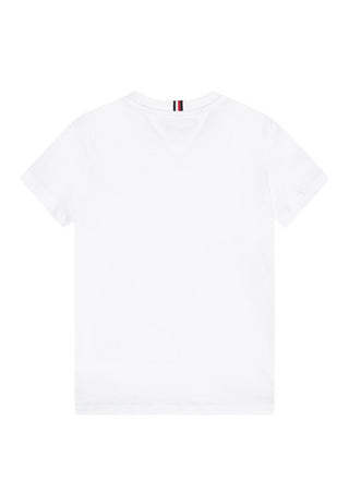 Tommy Hilfiger T-shirt manica corta con taschino iconico bianco