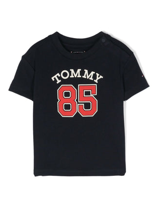 Tommy Hilfiger T-shirt a maniche corte 85 Varsity in cotone blu