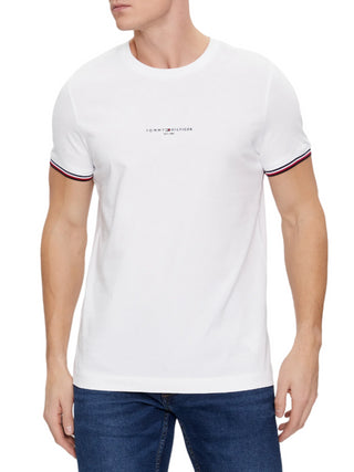 Tommy Hilfiger T-shirt manica corta slim fit bianco