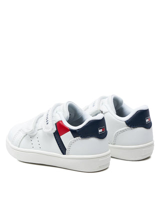 Tommy Hilfiger sneakers in ecopelle con strappi bianco