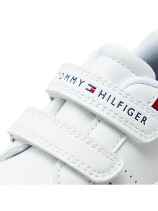 Tommy Hilfiger sneakers in ecopelle con strappi bianco
